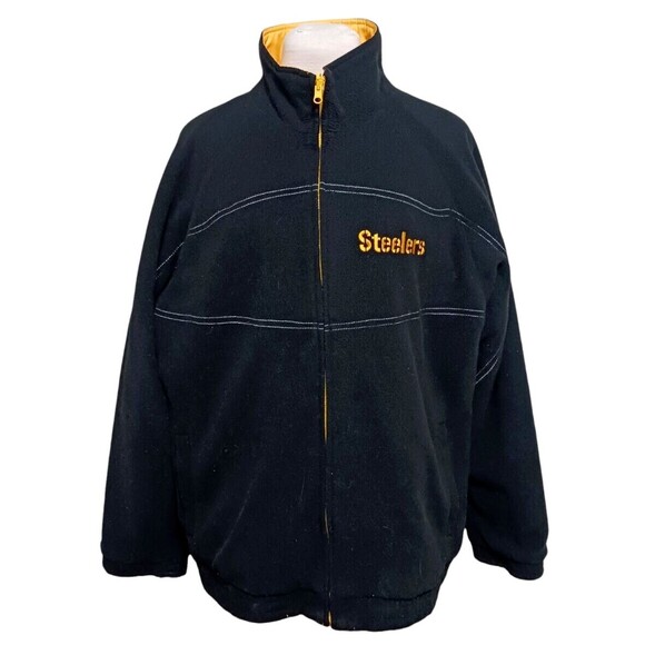 VTG Pittsburgh Steelers NFL Men's Size XL Reversible Jacket Coat GIII G3 Apparel - Picture 8 of 14